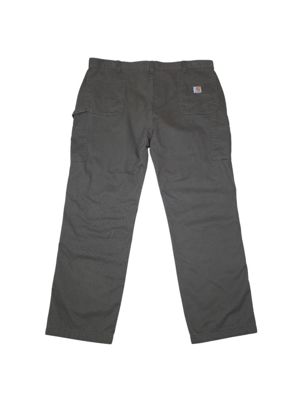 Carhartt Mens Relaxed Fit Canvas Work Pants 44x32 Green Durable Cotton
